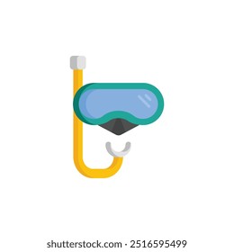 Snorkeling Flat Icon Vector. Diving Flat Icon.