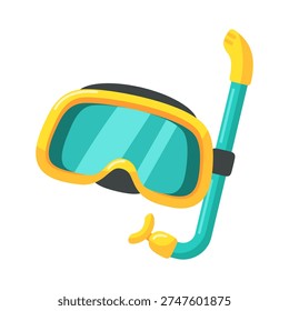 Snorkeling Gear Icon Dive into Summer Fun with Aqua Goggles and Snorkel Set