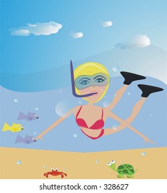 Snorkeling Girl