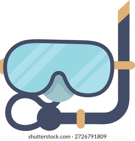 Gafas de buceo Equipo de buceo Vector