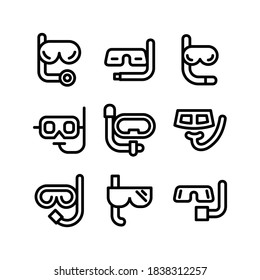 snorkeling icon or logo isolated sign symbol vector illustration - Collection of high quality black style vector icons
