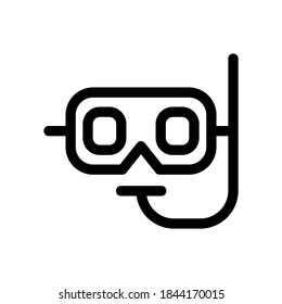 snorkeling icon or logo isolated sign symbol vector illustration - high quality black style vector icons
