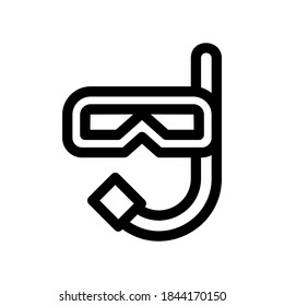 snorkeling icon or logo isolated sign symbol vector illustration - high quality black style vector icons
