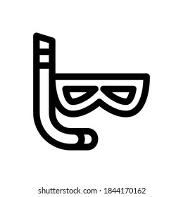 snorkeling icon or logo isolated sign symbol vector illustration - high quality black style vector icons
