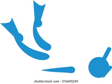 Snorkeling icons
