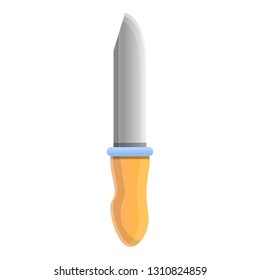 Snorkeling knife icon. Cartoon of snorkeling knife vector icon for web design isolated on white background