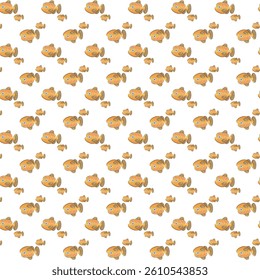 Snorkeling with Sea Life Animals Seamless Vector Pattern Design