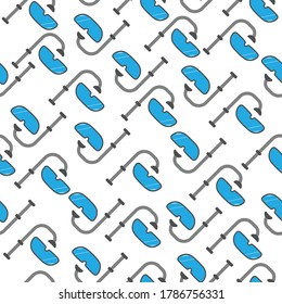 Snorkeling seamless pattern wallpaper perfect for clothing fabric, background, or wrapping paper