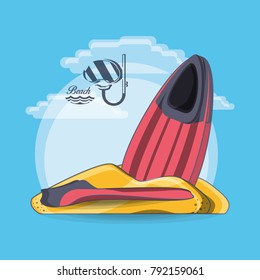 snorkeling and swimming equipment diving mask and tube