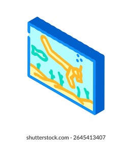 snorkeling trip summer spend time isometric icon vector. snorkeling trip summer spend time sign. isolated symbol illustration