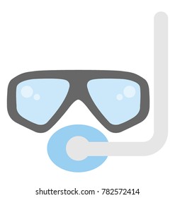 Snorkeling Vector Icon
