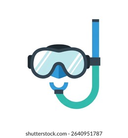 snorkelling diving icon illustration art vector