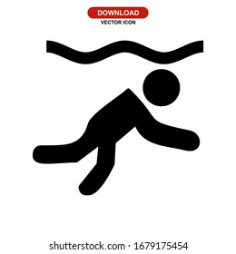 snorkelling icon or logo isolated sign symbol vector illustration - high quality black style vector icons
