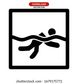 snorkelling icon or logo isolated sign symbol vector illustration - high quality black style vector icons
