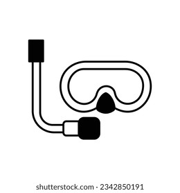 Snorkelling vector icon which can easily modify or edit

