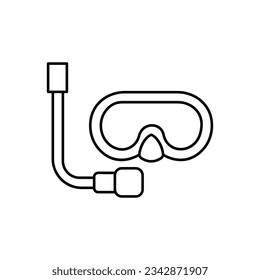 Snorkelling vector icon which can easily modify or edit


