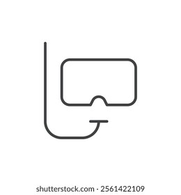 Snorking icon Vector logo set flat