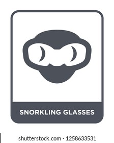 snorkling glasses icon vector on white background, snorkling glasses trendy filled icons from Nautical collection, snorkling glasses simple element illustration