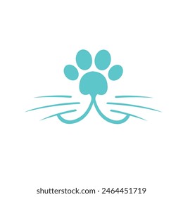 snout dog cat logo abstract