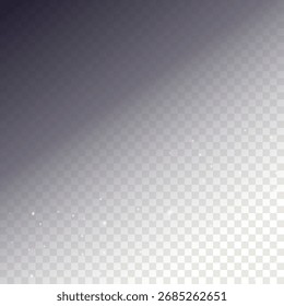 Snow abstract background in 3d style on transparent background. Abstract blue backdrop. Snowy pattern. Vector banner. Christmas light effect. Wave abstract pattern. White Stars Elements for Border