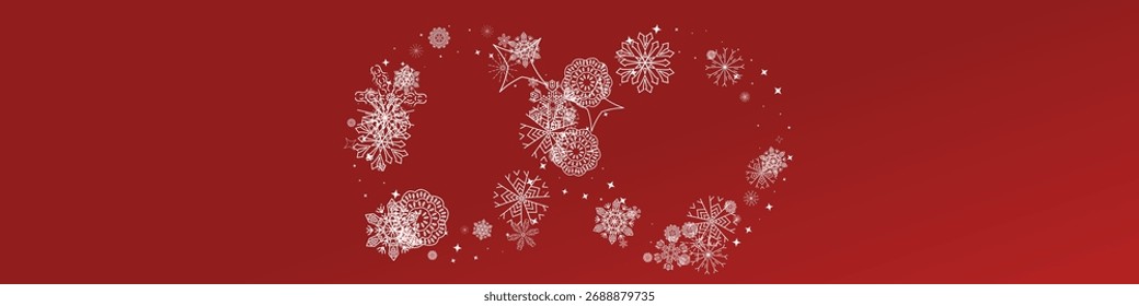 Snow abstract background in 3d style on transparent background. Abstract blue backdrop. Snowy pattern. Vector banner. Christmas light effect. Wave abstract pattern. White Stars Elements for Border