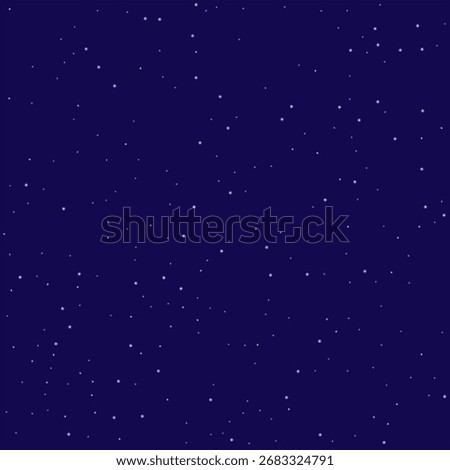Snow abstract background in 3d style on transparent background. Abstract blue backdrop. Snowy pattern. Vector banner. Christmas light effect. Wave abstract pattern. White Stars Elements for Border