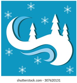 Snow Abstract Illustration