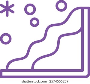 Snow Avalanche Element For Design Graphic
