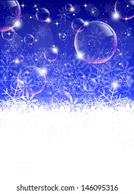 snow  background blue