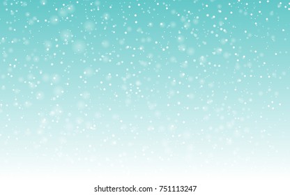 Snow background. Christmas pattern. Vector illustration. Winter background. Falling snow.