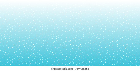 Snow Background. Painted blue cold winter. Vector.