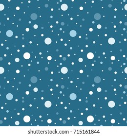 Snow background - simple seamless winter texture. Vector illustration.