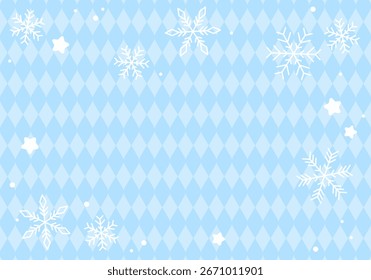 Schneehintergrund. Schneeflocke auf blauem Hintergrund