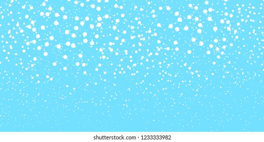 Snow background. Vector illustration with falling snowflakes. Winter snowing sky. Eps 10.