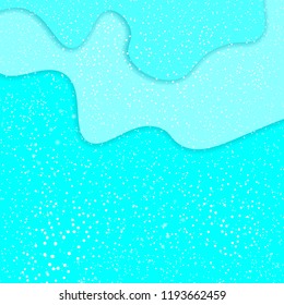 Snow Background. Vector illustration. Snowfall in paper cut style.