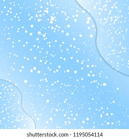 Snow Background. Vector illustration. Snowfall in paper cut style. Falling snow.