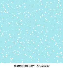 Snow background. Vector illustration with snowflakes. Winter snowing sky. Eps 10.