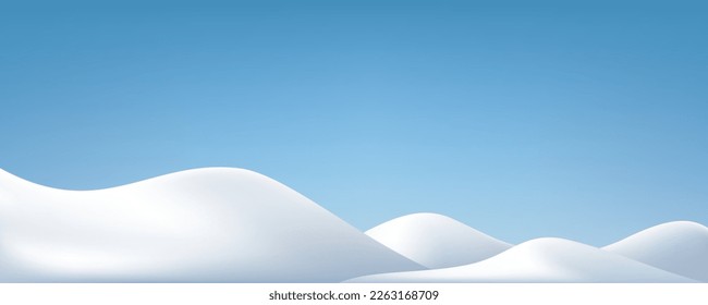 Snow background. Winter background. Snow on the ground, vector illustration.