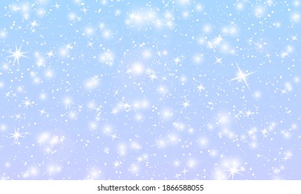 Fondo de nieve. Nevada de invierno. Los copos de nieve blancos en el cielo azul. Fondo de Navidad. Cae la nieve.