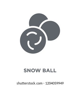 Snow ball icon. Snow ball design concept from Winter collection. Simple element vector illustration on white background.