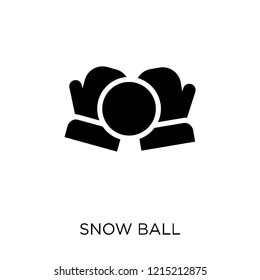 Snow ball icon. Snow ball symbol design from Winter collection. Simple element vector illustration on white background.