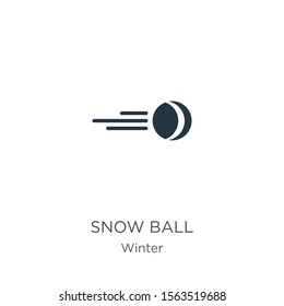 Snow ball icon vector. Trendy flat snow ball icon from winter collection isolated on white background. Vector illustration can be used for web and mobile graphic design, logo, eps10
