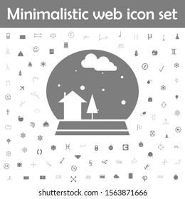 Snow ball icon. Web, minimalistic icons universal set for web and mobile