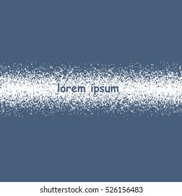 Snow banner with empty space for your text . Winter, New Year, Christmas design template. Vector illustration.
