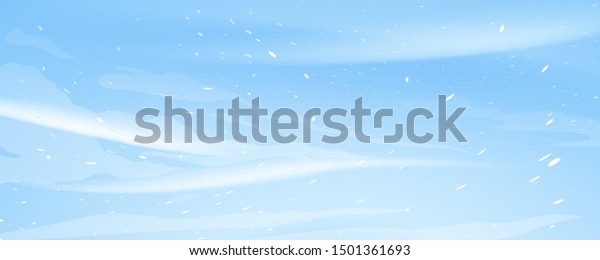 雪のブリザード自然のテクスチャイラスト背景 寒風と雪の激しい天候