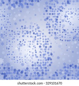 Snow blizzard. Storm. Snowfall. Seamless background. Abstract lace pattern. Hand drawing colorful wallpaper. EPS-8 vector texture.