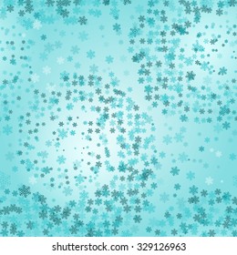 Snow blizzard. Storm. Snowfall. Seamless background. Abstract lace pattern. Hand drawing colorful wallpaper. EPS-8 vector texture.