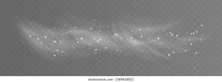 Snow blizzard, vector snow background. Snow png. Snowflakes, snowfall. White snowflakes fly in the air. Snow flakes. Christmas background.