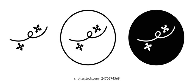 Snow blowing icon collection. Snowflake cold breeze vector icon. Blowing snowstorm cold air emblem.