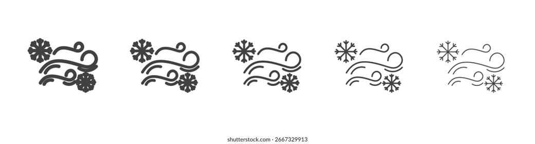 Snow blowing icon design, logo, app, UI. Vector illustration, EPS